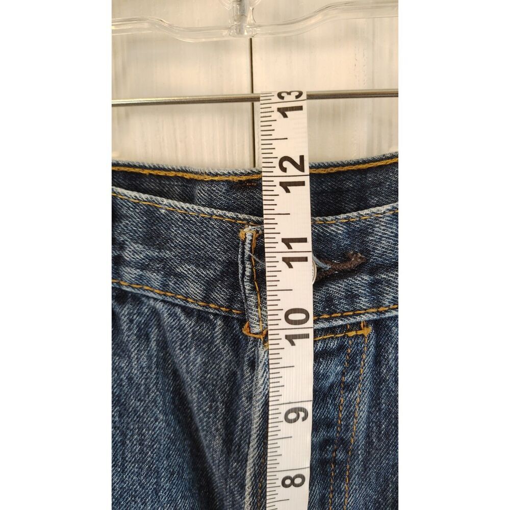 Levi's 501 Original Straight Leg Blue Denim Button Fly Jeans 34x30 - Picture 8 of 8